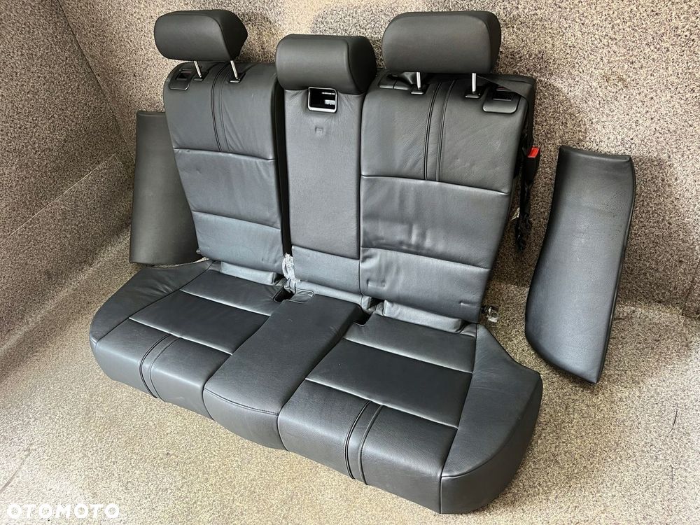 Kanapa tylna podlokietnik cupholder tyl skora czarna LADNA BMW X3 E83 ORG - 3
