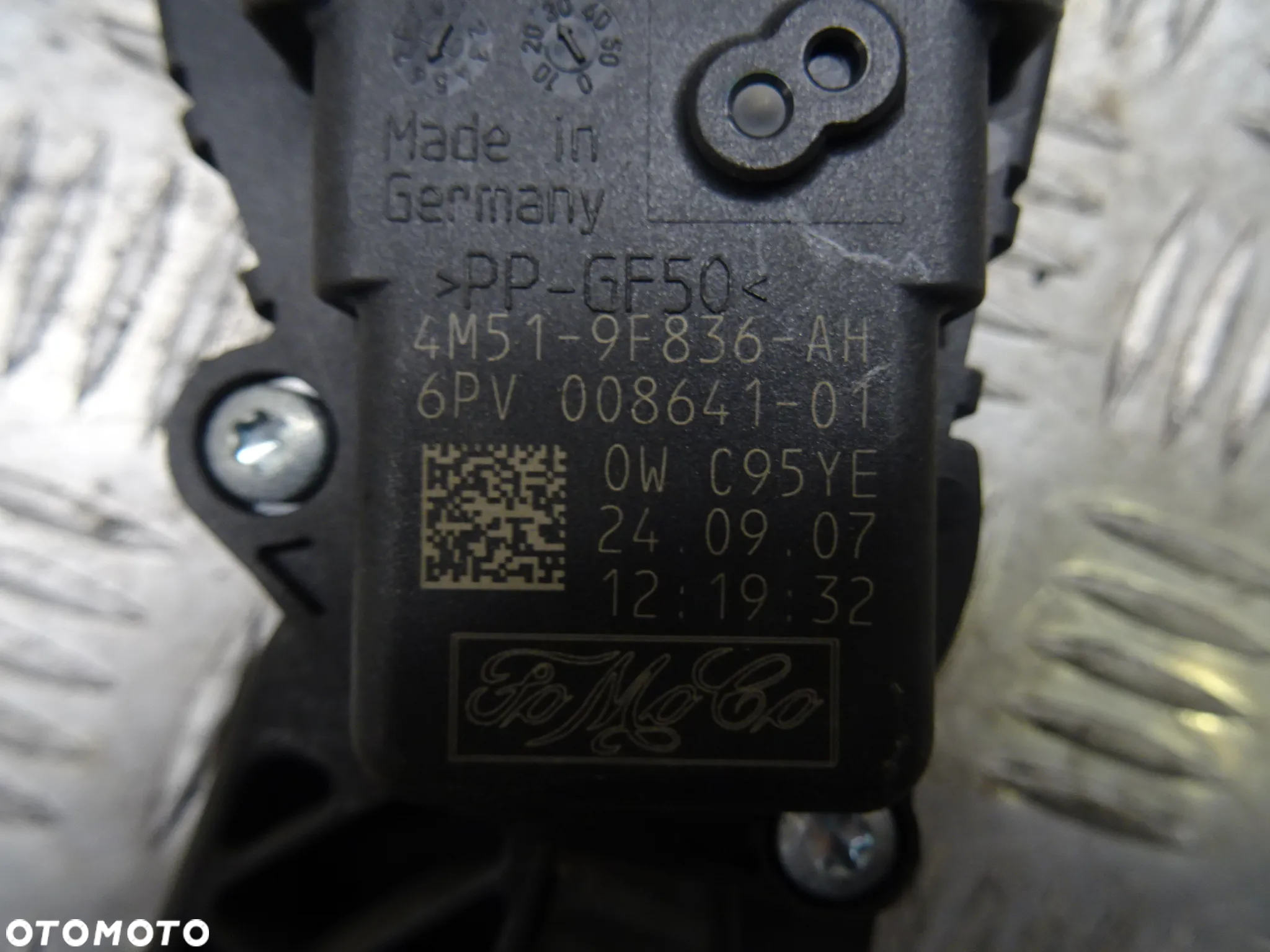 FORD FOCUS MK2 HB 5D 04-07 1.8 TDCI PEDAŁ POTENCJOMETR GAZU 4M51-9F836-AH - 5