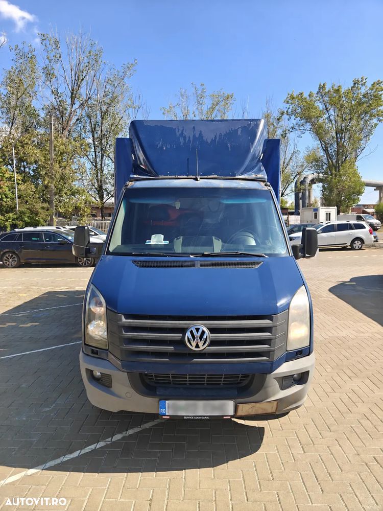 Volkswagen Crafter 2.0 TDI 143 CP prelată + remorcă prelată 2 axe - ansamblu complet - 2