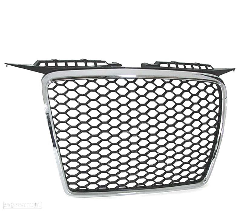 GRADE AUDI A3 8P 8PA 05-08 LOOK RS CROMADO - 3