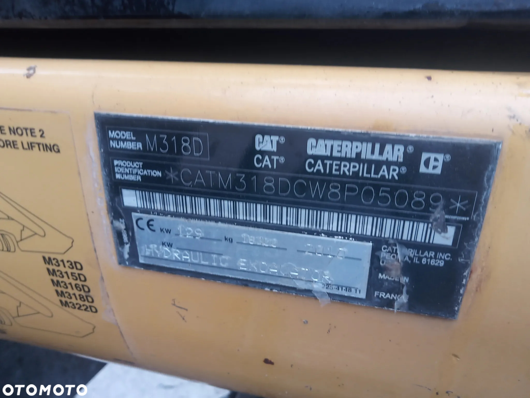 Caterpillar Cat M318D 9637 mtg z Niemiec - 12