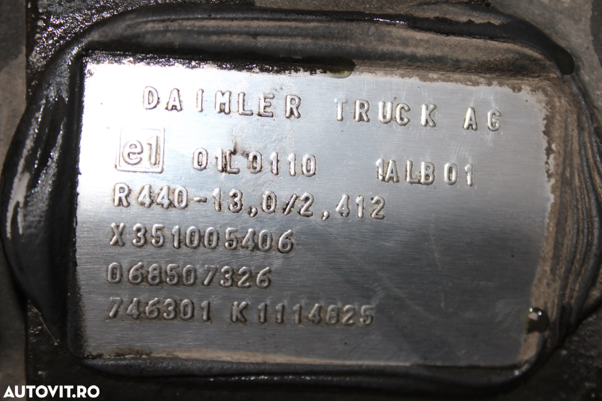 DIFERENTIAL MERCEDES ACTROS R=2,412 R440-13 X351005406, 068507326 - 3