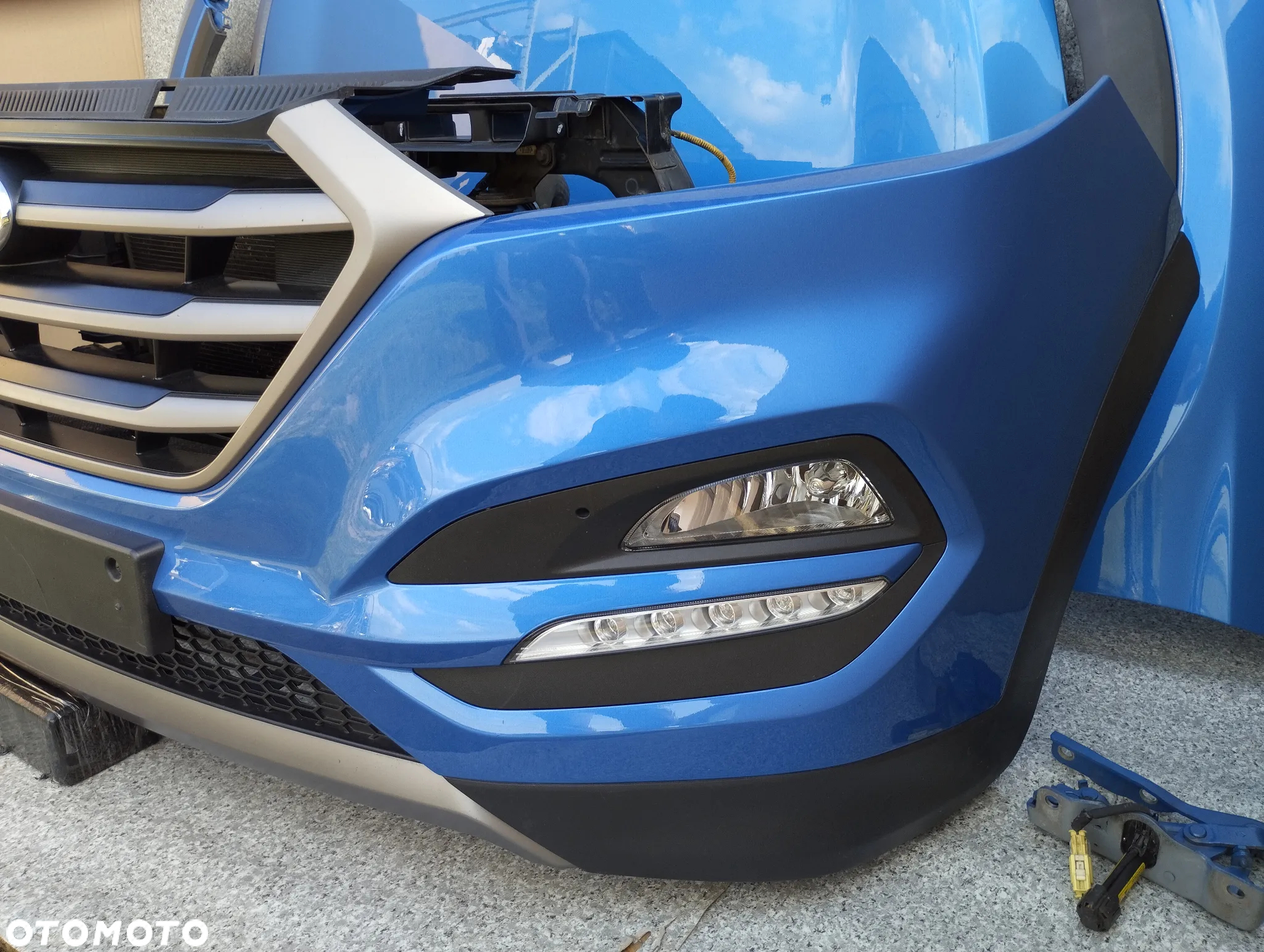 Hyundai Tucson 15-18r kompletny przód zderzak maska błotnik prawy lewy kolor R3U - 4