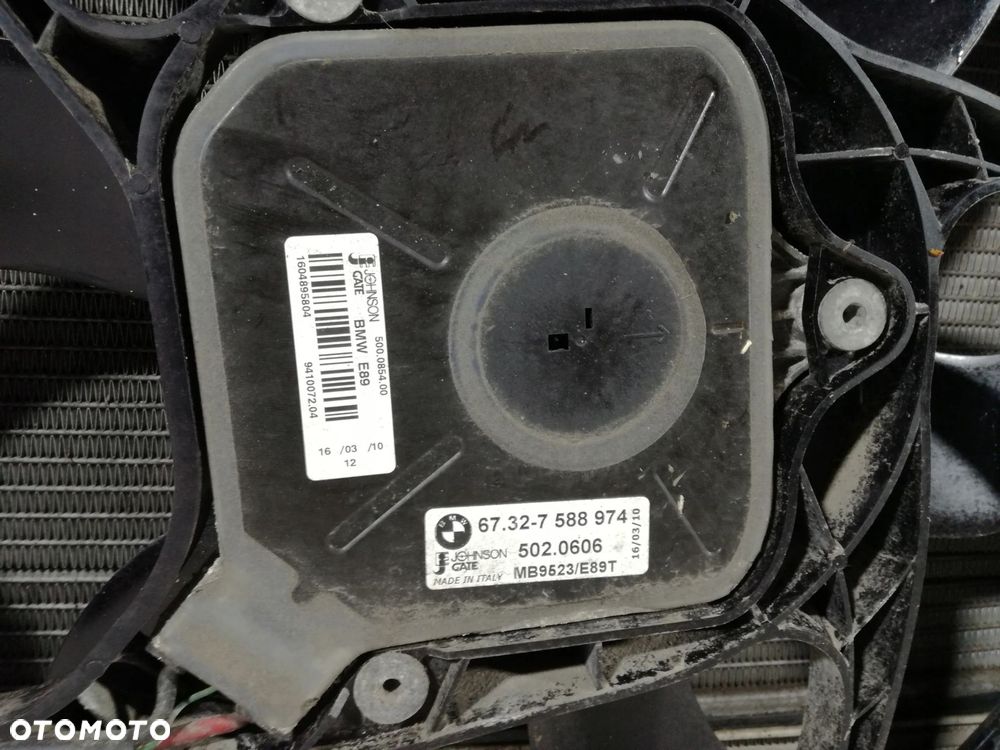 BMW X1 E84 chłodnice wentylator komplet 2.0 Diesel 09/14 - 3