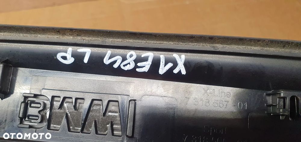 Listwa listwy nakładki progowe lewa prawa przód M-pakiet BMW X1 E84 7318567 - 12