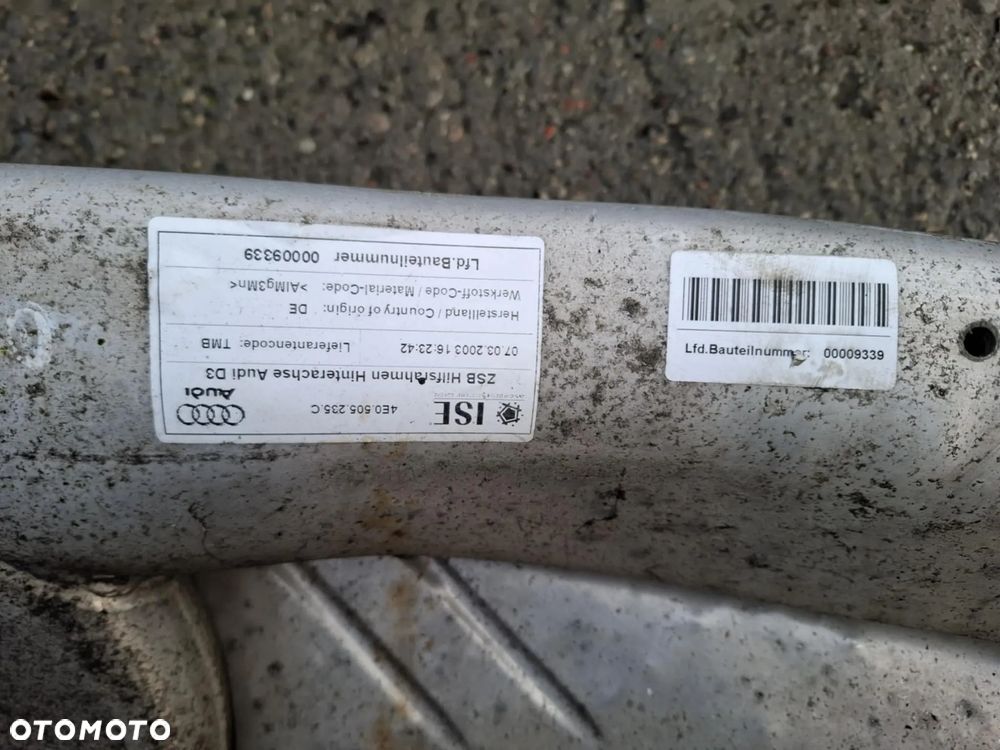 Zawieszenie Sanki Belka Tył Tylne Komplet Audi A8 D3 VW Phaton - 10