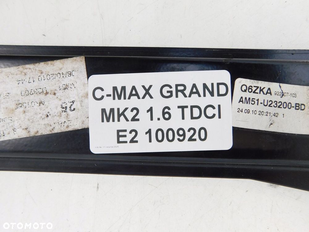 FORD C-MAX GRAND MK2 1,6 TDCI MECHANIZM PODNOŚNIK SZYBY DRZWI PRZÓD PRAWY - 6