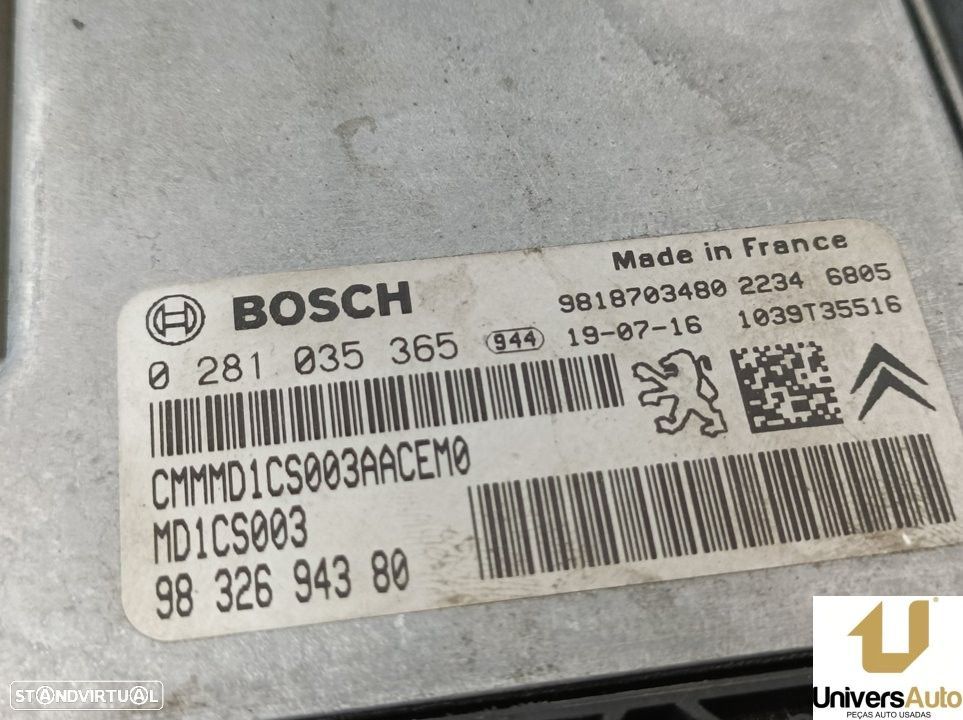 CENTRALINA MOTOR UCE PEUGEOT 308 SW II 2019 -9832694380 - 4