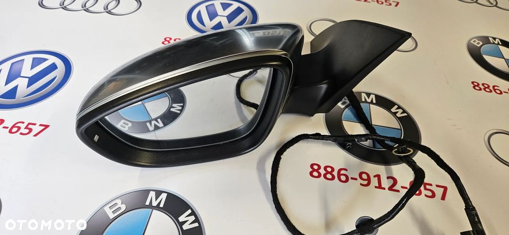 VW SCIROCCO 1K8 LIFT R-LINE Kompletne lusterko lewe Lusterko kierowcy 9 KABLI 9 PIN EUROPA - 12