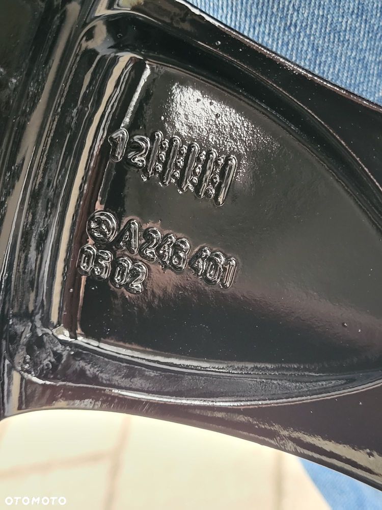 Alufelgi oryginał Mercedes 5x112 7,5Jx17 et52,5 cb66,6mm czarny polysk - 7