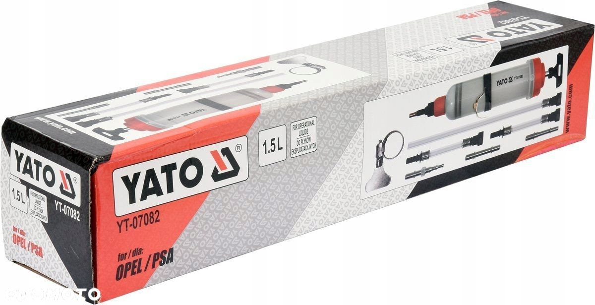 YATO ODSYSARKA OLEJU STRZYKAWKA RĘCZNA DO PŁYNÓW 1500ml SMAROWNICA 1,5L - 7