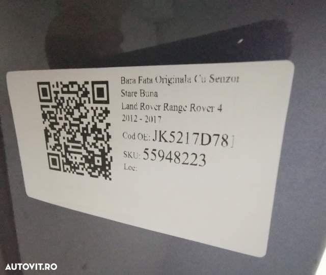 Bara Fata Originala Cu Senzori In Stare Buna Land Rover  Range Rover - 7