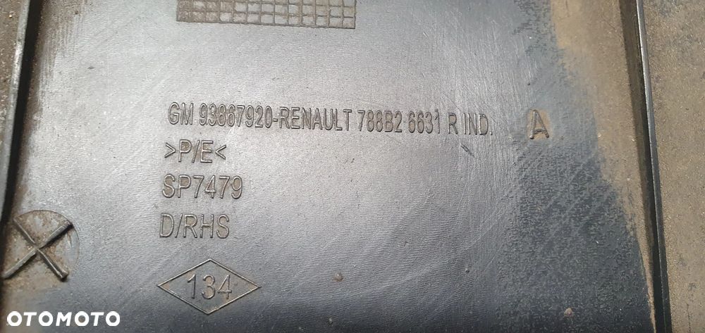 Osłona nadkola prawy tył Opel Vivaro B Trafic II 93867920 788B26631R - 6