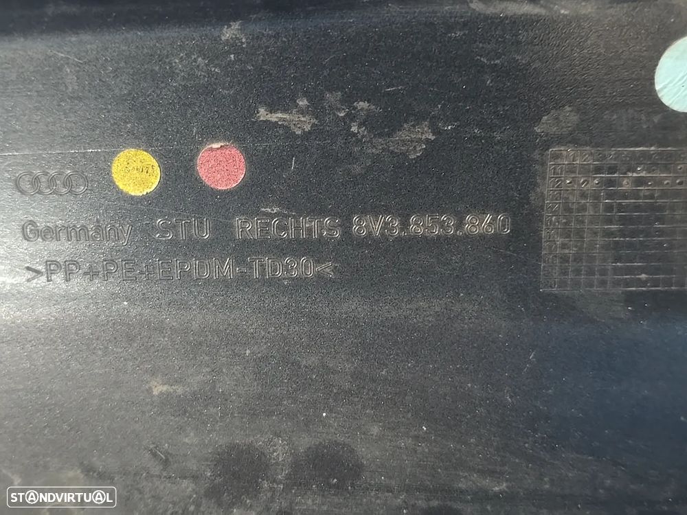 Embaladeiras laterais direita esquerda para audi a3 8v s-line coupe cabrio 2014- - 9