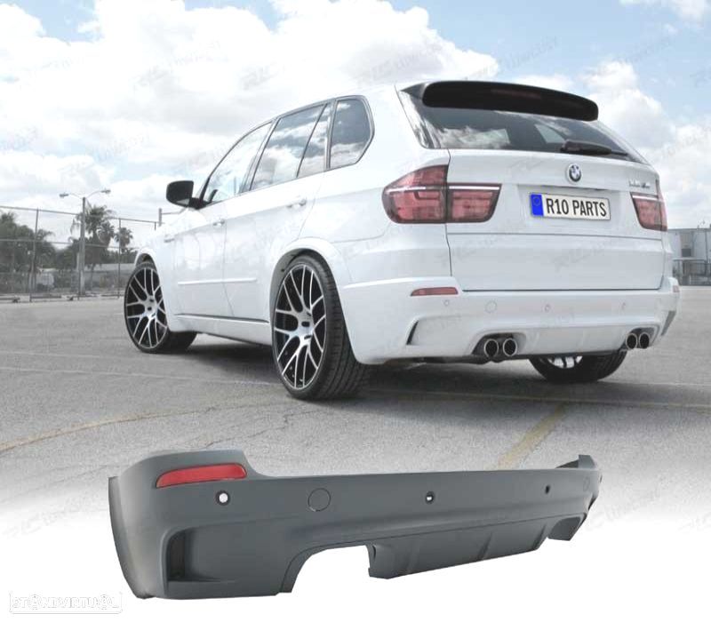 PARA-CHOQUES TRASEIRO BMW X5 E70 LOOK M PDC - 1