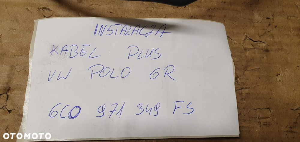Instalacja wiązka alternatora VW Polo V 6R 6C0971349FS - 12