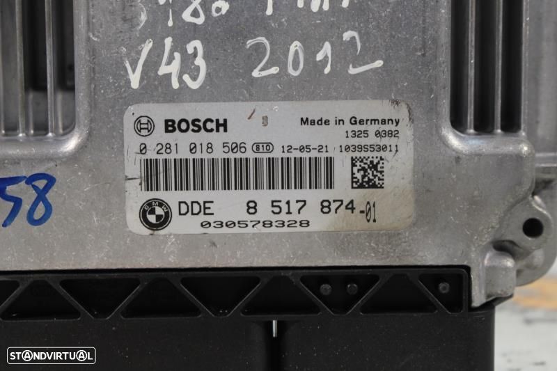 Centralina De Motor Bmw 3 (F30, F80)  8517874 / 0281018506 / 1039S5301 - 2