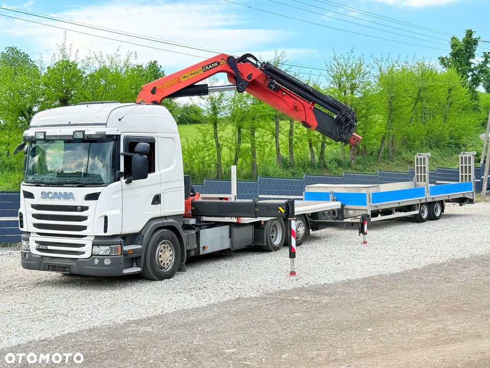 Scania * SCANIA G400 * Zestaw + Przyczepa * HDS Palfinger Kran PK 42500 * 3 Osie * Sprowadzona * Bardzo Dobry Stan * - 23