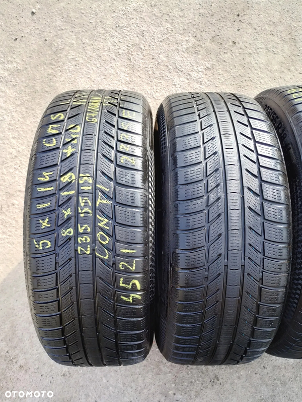 235/55R18 Opony Zimowe Zima CONTINENTAL WinterContact TS870P Legnica ALU-RAD 21r. 4,5mm 235/55