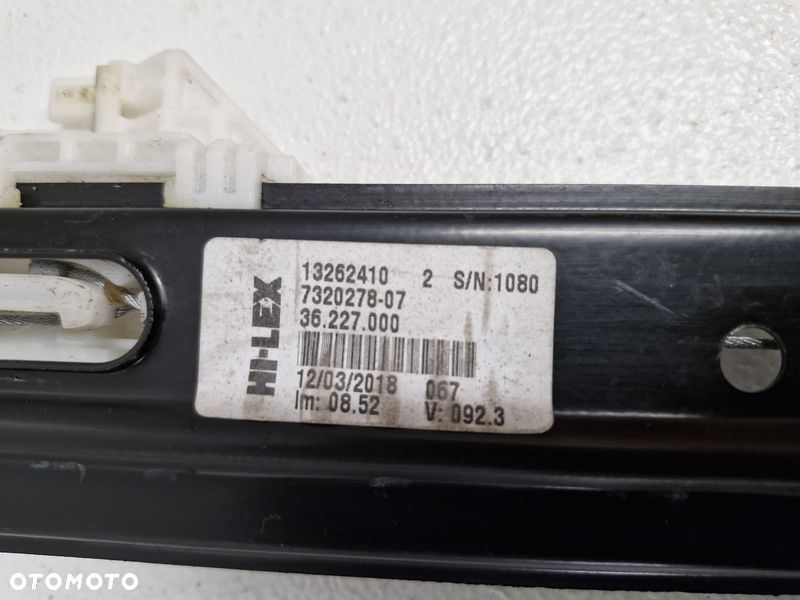MINI COOPER F55 PODNOŚNIK MECHANIZM SZYBY PRAWY PRZÓD 5 PIN 7320278 - 2