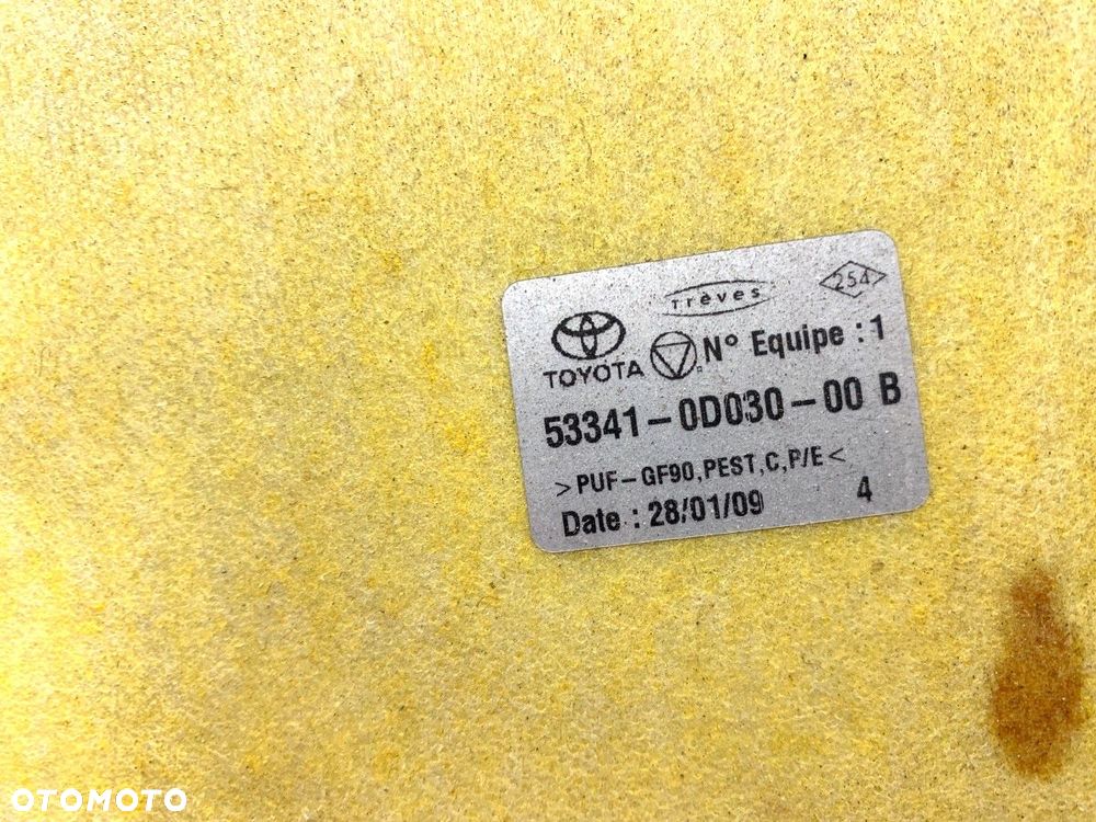 WYGŁUSZENIE MASKI  TOYOTA YARIS (_P9_) 2005 - 2014 1.33 VVT-i (NSP90_) 74 kW [100 KM] benzyna 2008 - 3