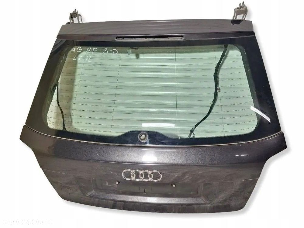 Audi A3 S3 8P 2008 Klapa bagażnika 3-y drzwiowy LZ7L lavagrau do założenia - 1
