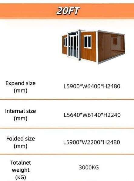 Casa Modular Expansível Nova - 38m² - T2 - Pronta a Instalar - Grande imagem: 4/5