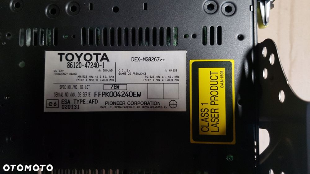 toyota prius 03-09 radio jbl - 2