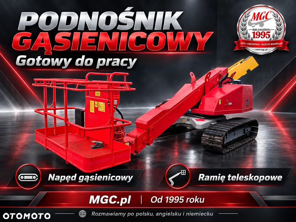 Inny Aichi SR12B / 14 METRÓW / PODNOŚNIK TELESKOPOWY / GĄSIENICE / UNIKATOWY / SERWISOWANY / ODNOWIONY / MOŻLIWY TRANSPORT / W PEŁNI SPRAWNY / KOMPAKTOWE WYMIARY - 2