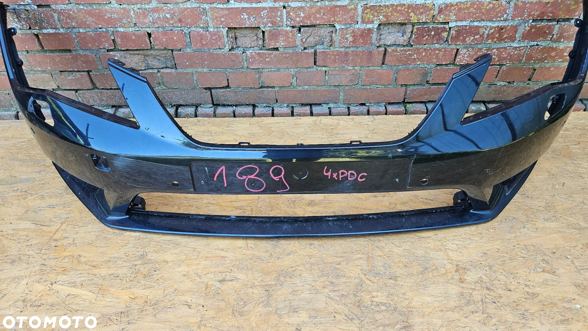 SEAT LEON III 5F 2012-2017 Zderzak przód 4xPDC XENON Zderzak przedni pod czujniki parkowania spryskiwacze reflektorów 5F0807221 - 11