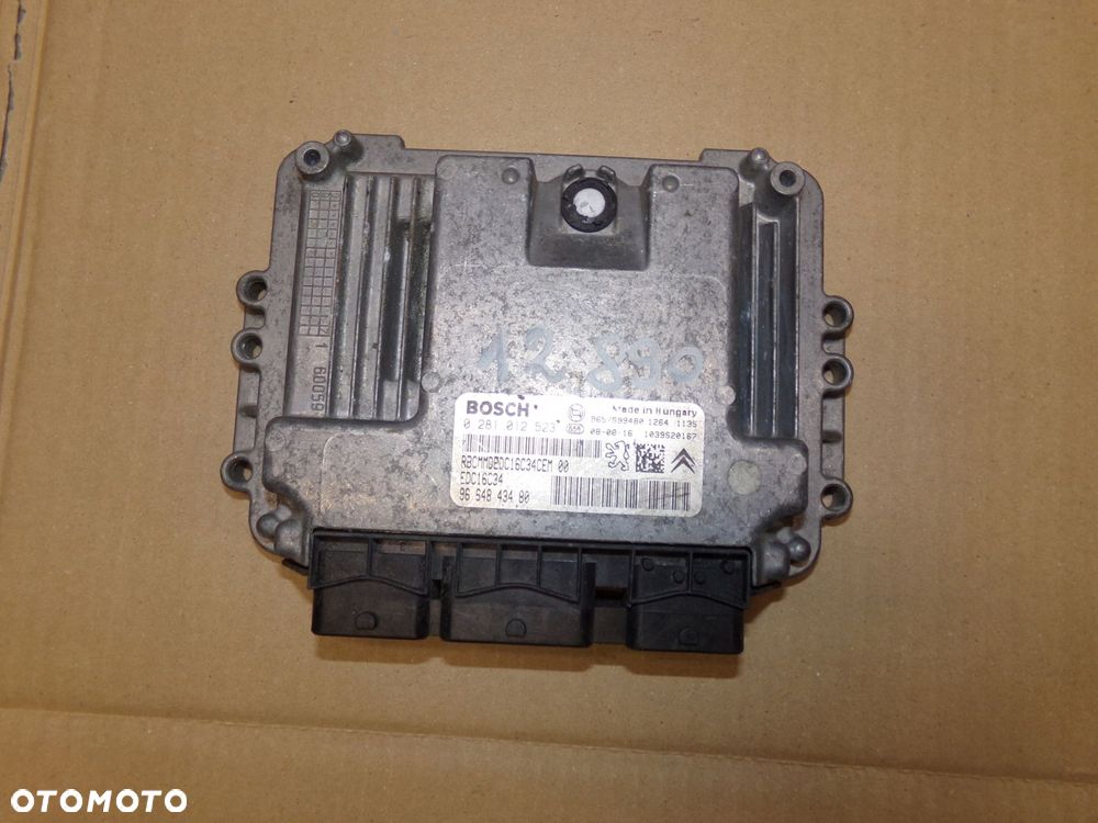 komputer silnika 0281012523 peugeot 207 citroen c3 1.4 hdi - 1