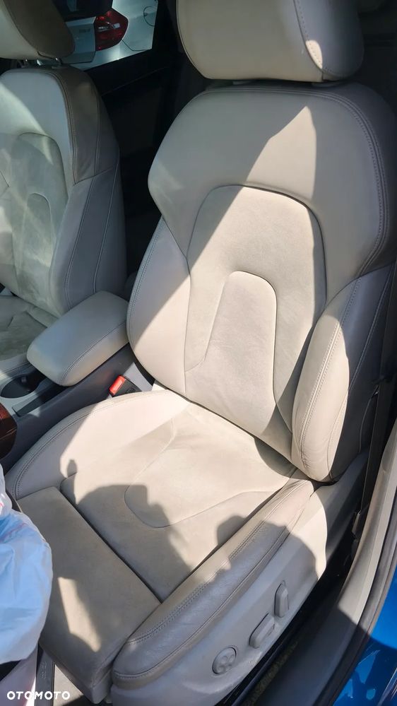 AUDI A4 B8 08r SEDAN FOTELE KANAPA PÓŁSKÓRA ALCANTARA EUROPA - 7