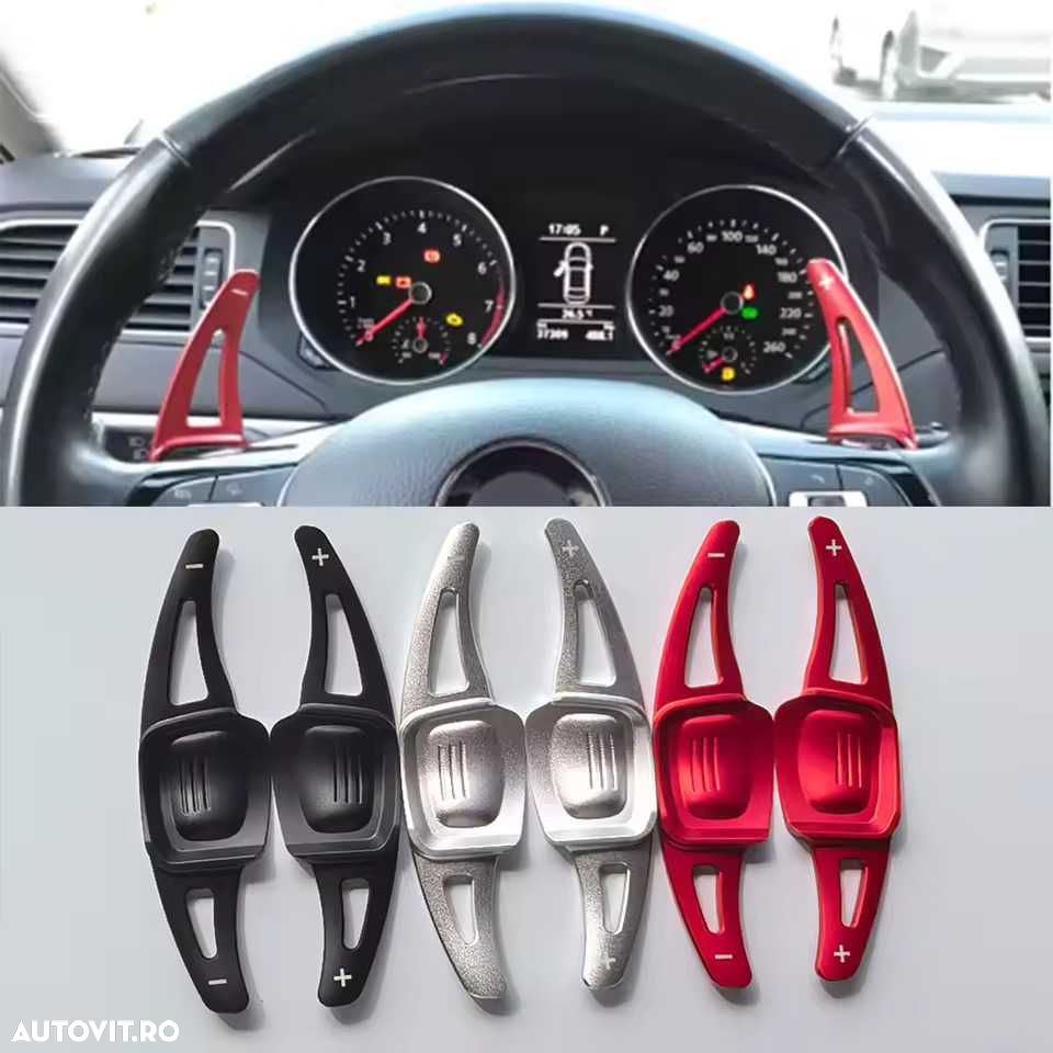 Extensii Padele Volan Model Mare VW Golf 7 8 Jetta Passat Tiguan Polo - 2