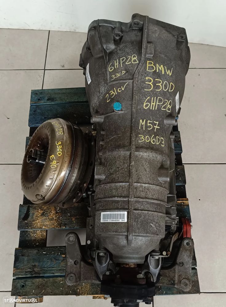 Motor Bmw 330D 231cv E90 M57 306D3 bloco aluminio caixa velocidades 6HP28 024WFC - 9