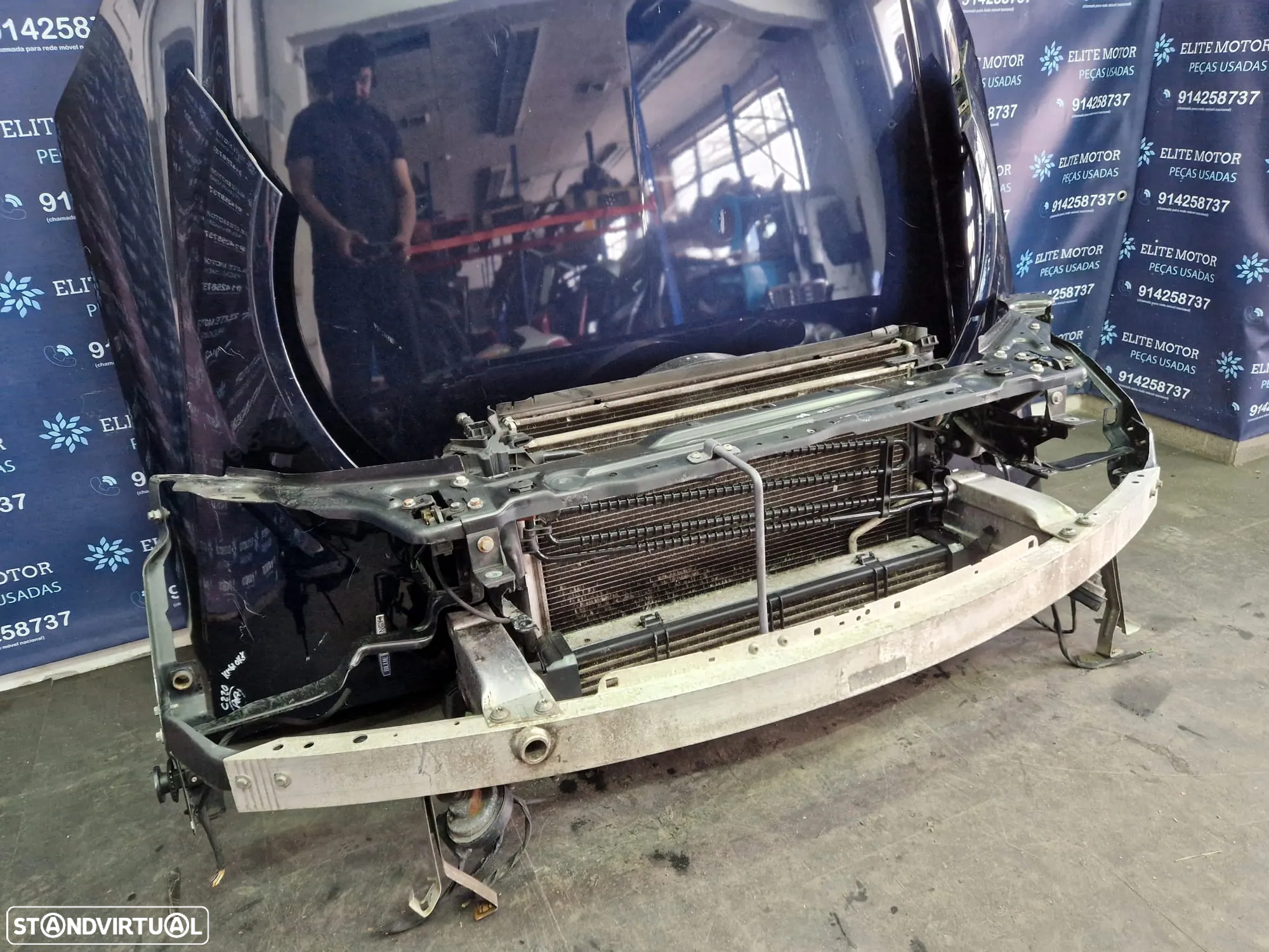 Frente completa usada MERCEDES CLASS C W204 FACELIFT FASE 2 CDI parachoques oticas capot guardalamas reforço - 9