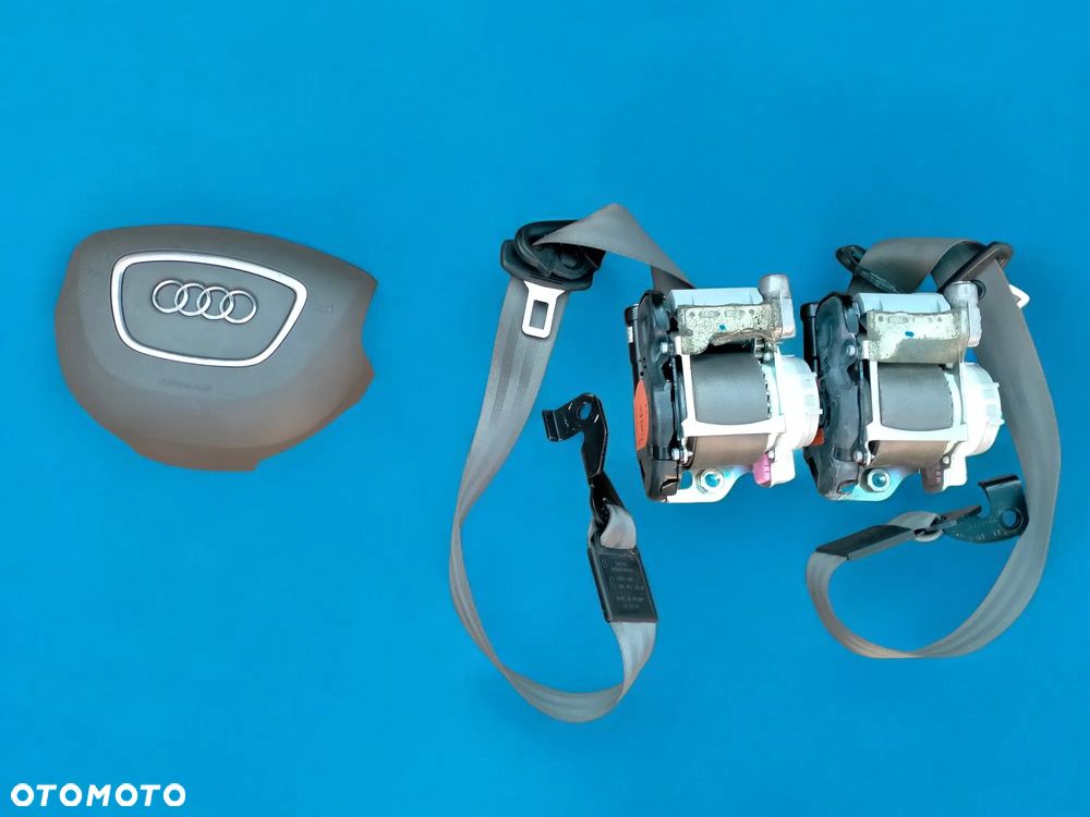 AUDI Q5 8R LIFT / KONSOLA BRĄZOWA BEŻOWA / DESKA / AIRBAG / PASY / ORYGINAŁ - 2