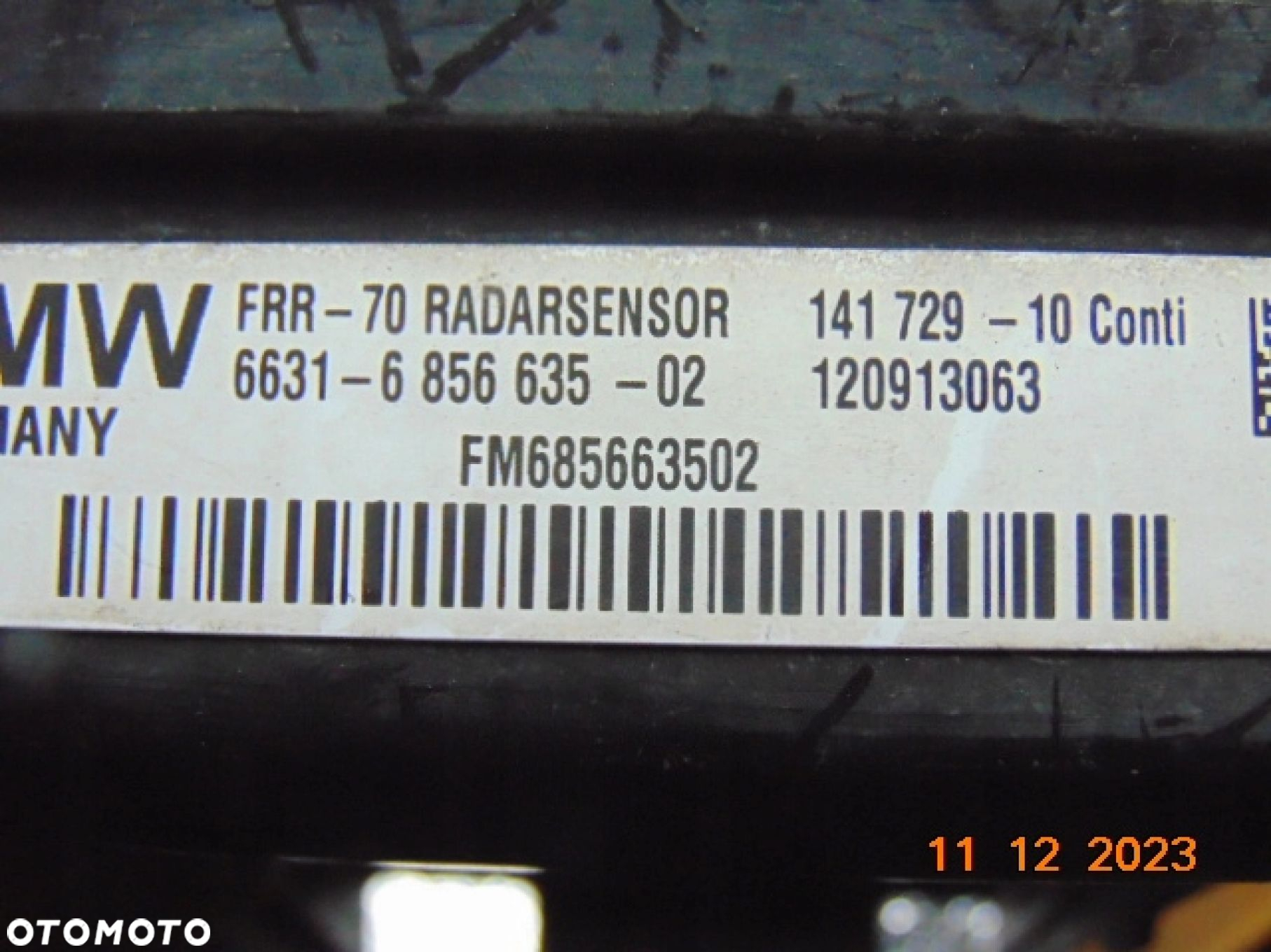 BMW E70 X5 LIFT E71 X6 RADAR ACC SENSOR MODUŁ CZUJNIK 6856635 6863329 - 5