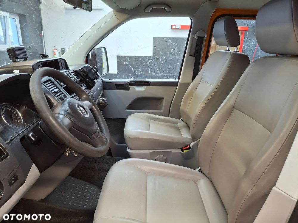 Volkswagen Transporter T5 Lift Doka Brygadówka Serwisowy Drogowy Półki Szuflady Warsztat Auto Warsztat Służba Drogowa Pomarańczowy Mobilny Serwis - 18