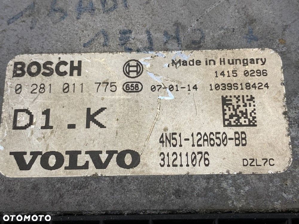 KOMPUTER SILNIKA  VOLVO V50 (545) 2003 - 2012 1.6 D 80 kW [109 KM] olej napędowy 2005 - 2012 - 4
