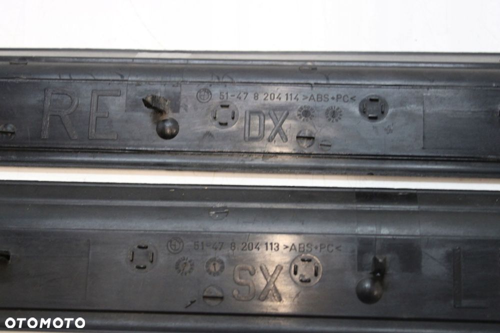 BMW E46 COUPE LISTWA LISTWY PROGOWE LEWA PRAWA KOMPLET 8204114 8204113 - 4