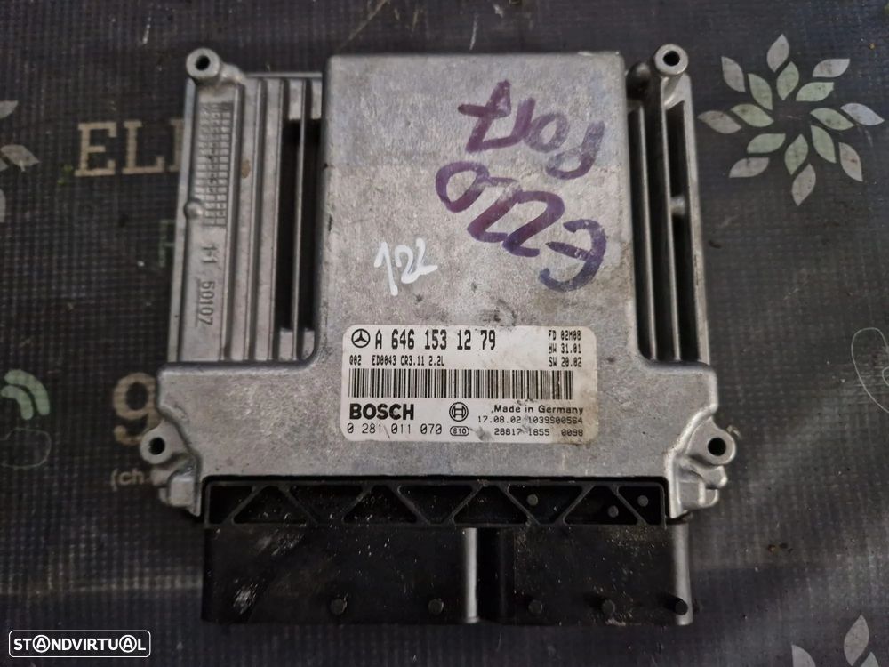 Centralina usada BOSCH A 646 153 12 79 MERCEDES CLASS E W211 2.2 CDI 646 - 1