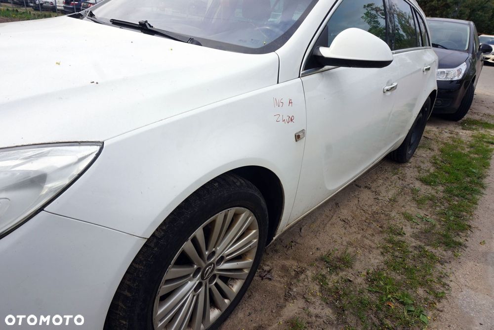 MASKA ZDERZAK BŁOTNIKI LAMPY INSIGNIA A I Z40R  OPEL 2008-2013 BIAŁY PRZÓD KOMPLETNY - 6