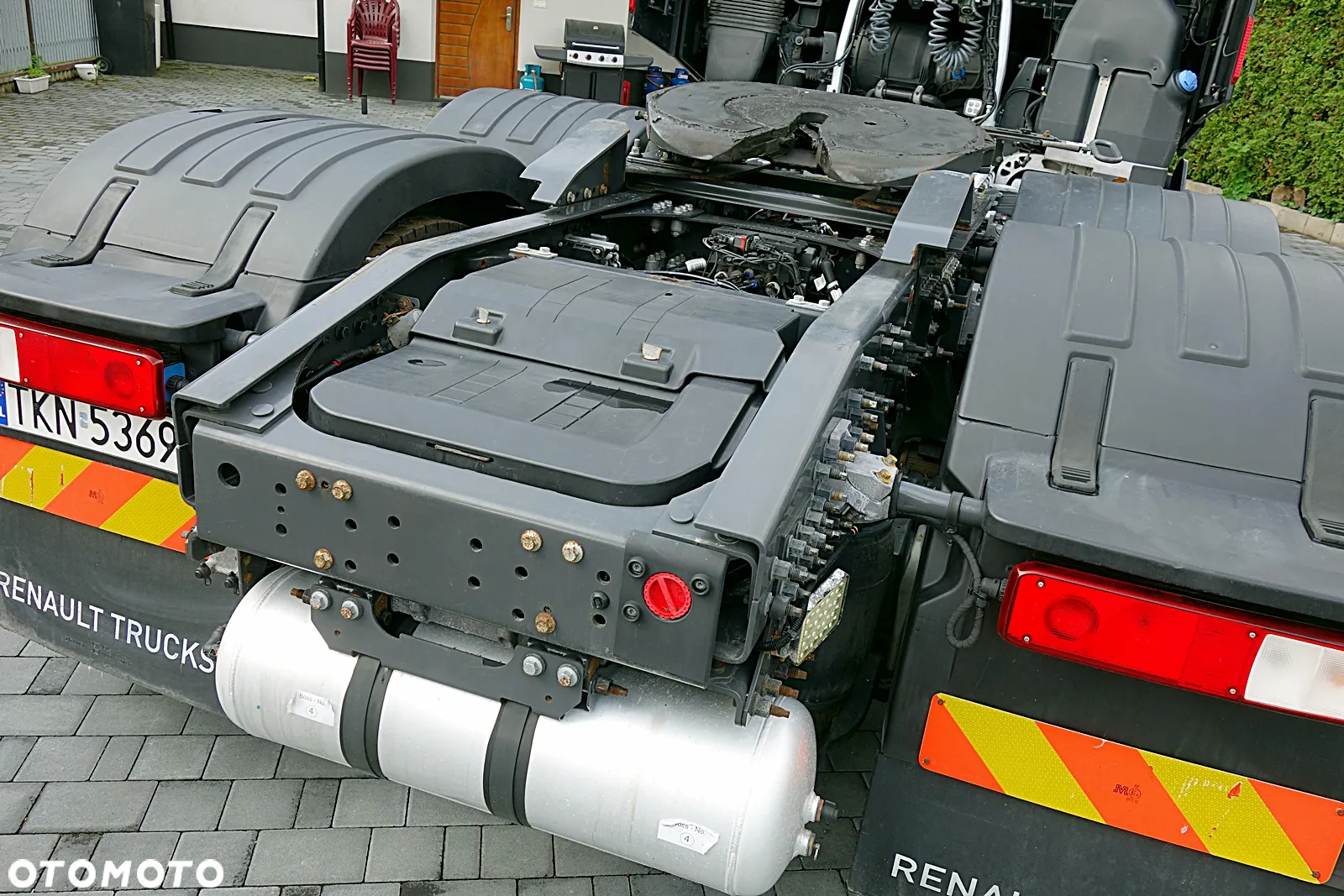 Renault GAMA T520 PUSCHER DMC 70T OŚ SKRĘTNA PODNOSZONA WYSOKA KABINA ALUFELGI KLIMA POSTOJOWA - 30