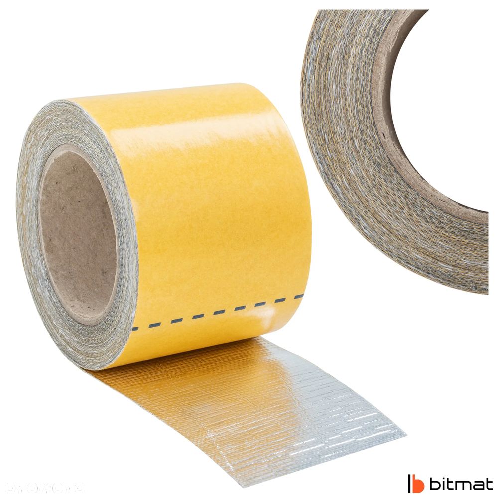 Taśma termoizolacyjna termiczna aluminium 600°C 50mm 5m Bitmat - 2