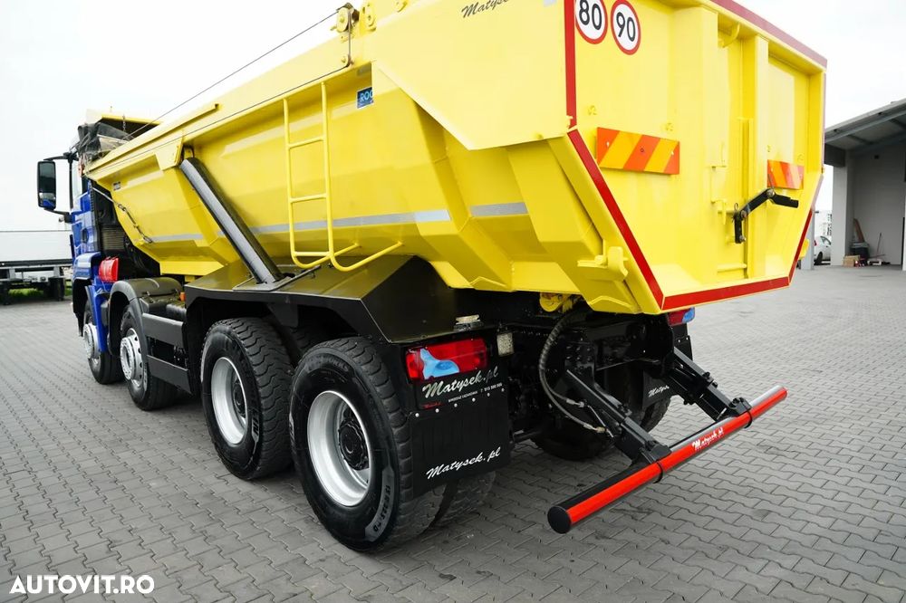 MAN TGS 35.460 / 8x4 / BASCĂLĂTOR 5.8 M / HIDROCLAPĂ / NAVIGAȚIE / 2018 - 14