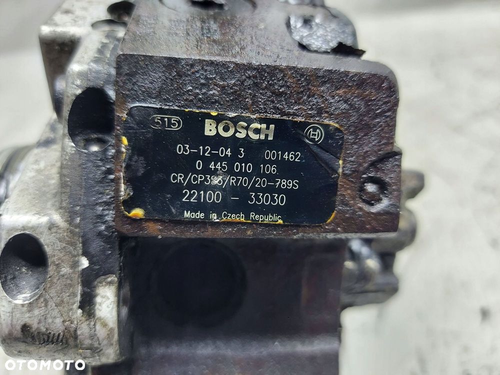 Pompa Wtryskowa 0445010106 22100-33030 Toyota Yaris I 1.4 D4D - 7