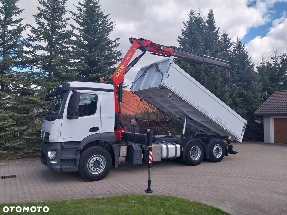 Mercedes-Benz 3-str. wywrotka z PALFINGER PK 19001 - 22