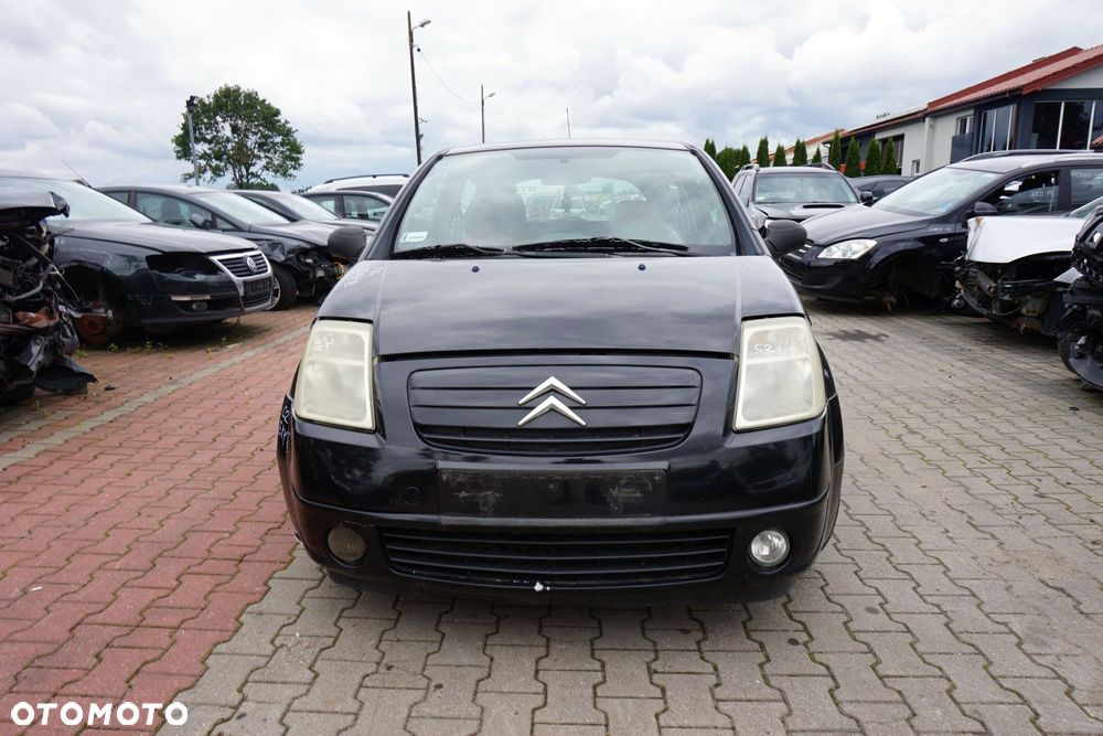 MASKA ZDERZAK BŁOTNIKI LAMPY C2 PH1 EXYB  CITROEN 2003-2005 CZARNY PRZÓD KOMPLETNY - 1