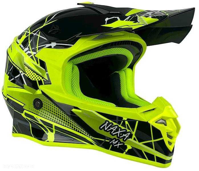 KASK MOTOCYKLOWY hulajnoga  czarno żółty fluo ,czarno pomarańczowy