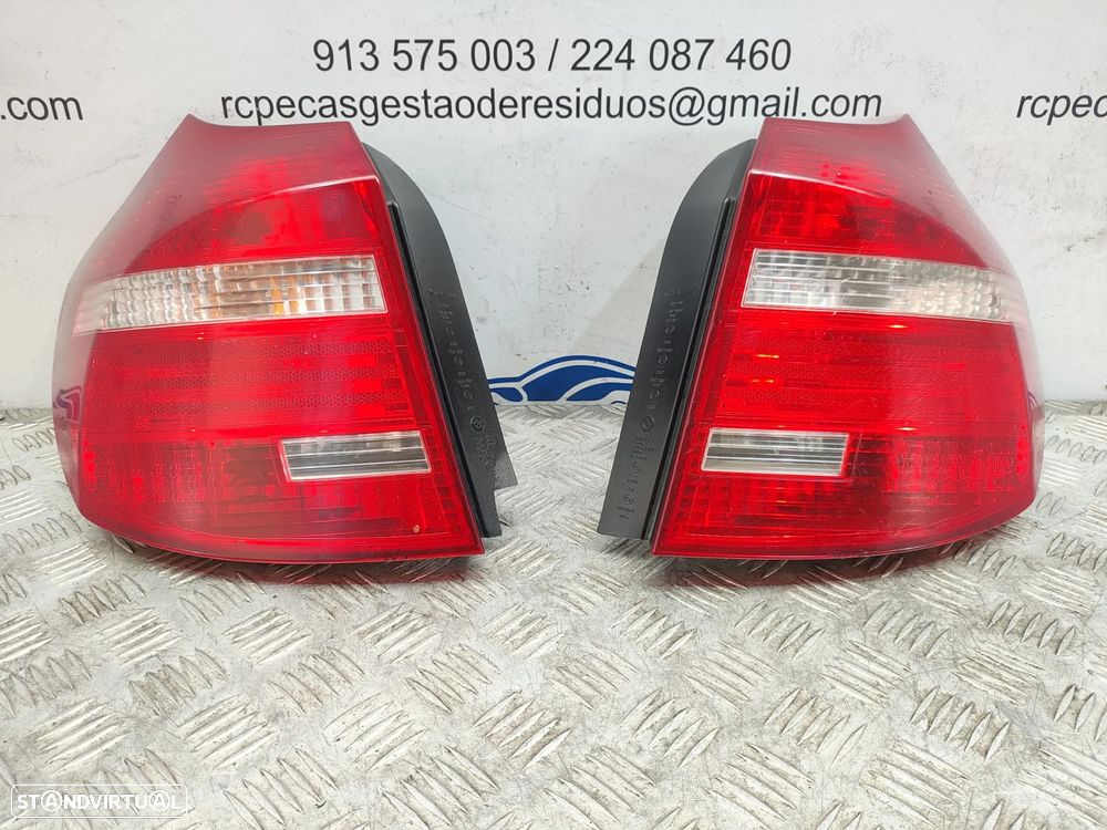 Farolins traseiros trás direito esquerdo originais BMW Serie 1 E81 E87 LCI de 2007 a 2011 - 2